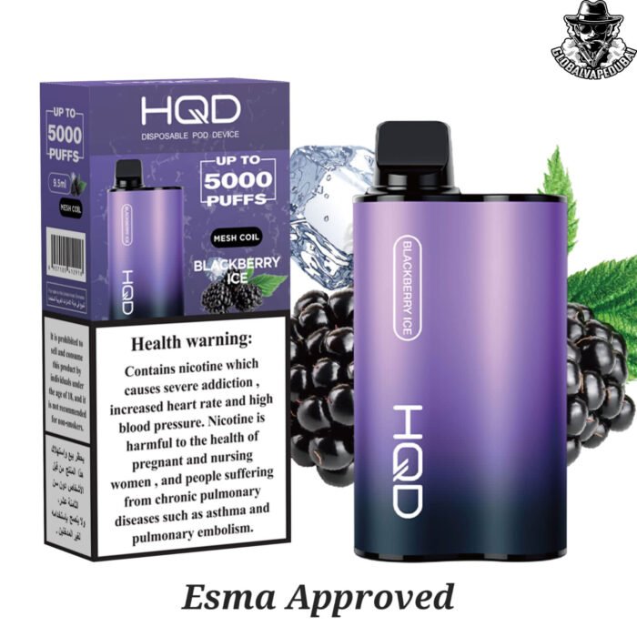 Blackberry-Ice HQD Dispossble 5000 Puffs - Image 1