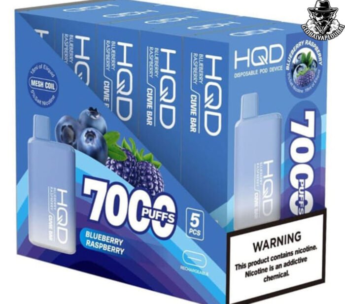 Blueberry-Raspberry HQD Dispossible 7000 Puffs - Image 4