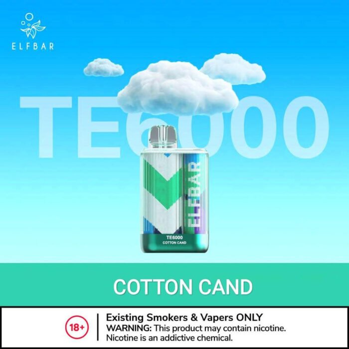 Cotton-Cand Elf Bar Disposable Te 6000 Puffs - Image 6