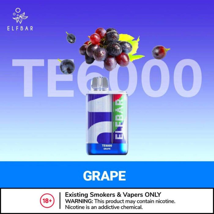 Grape Elf Bar Disposable Te 6000 Puffs - Image 8
