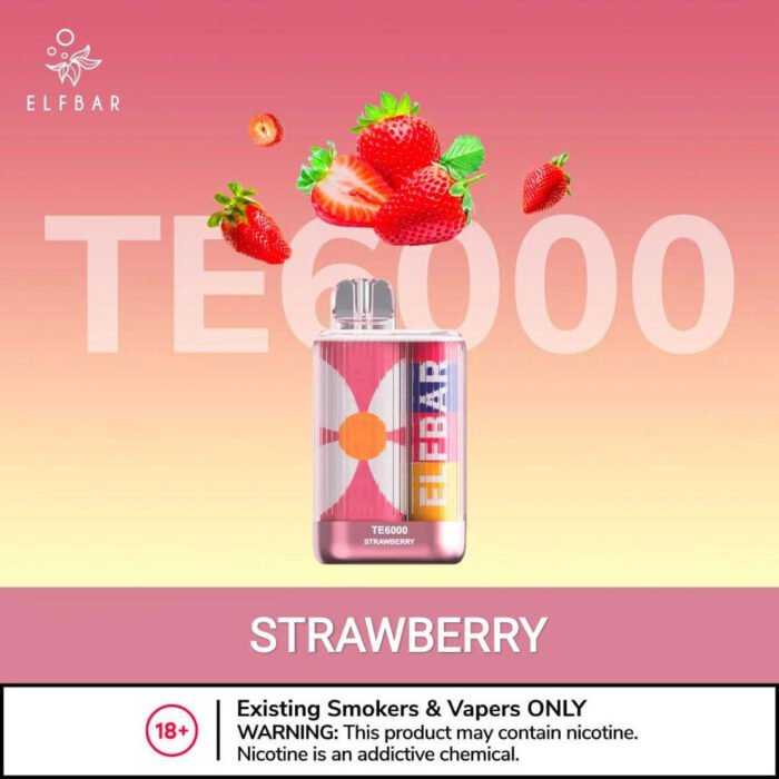 Strawberry Elf Bar Disposable Te 6000 Puffs - Image 12