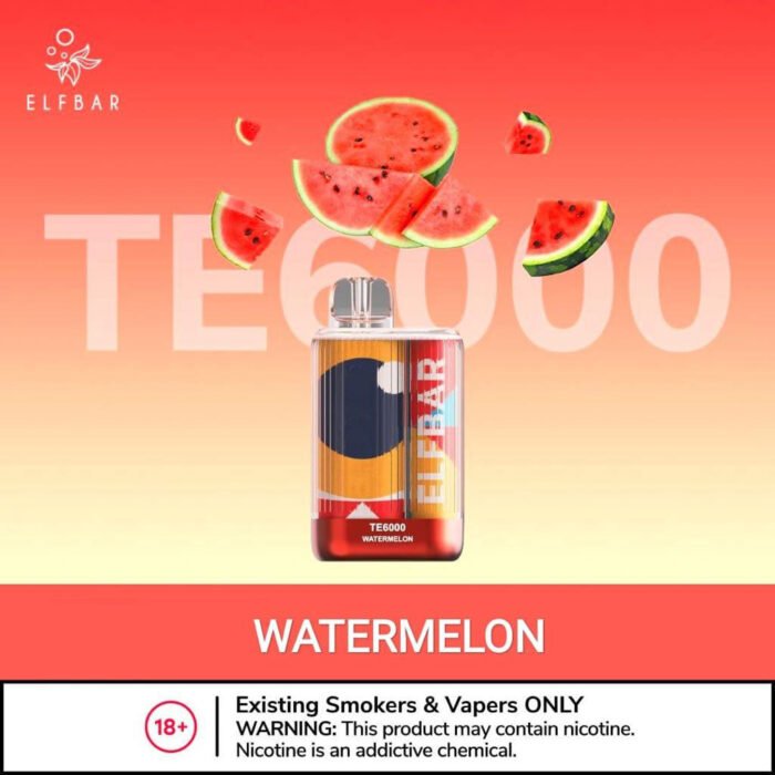 Watermelon Elf Bar Disposable Te 6000 Puffs - Image 16