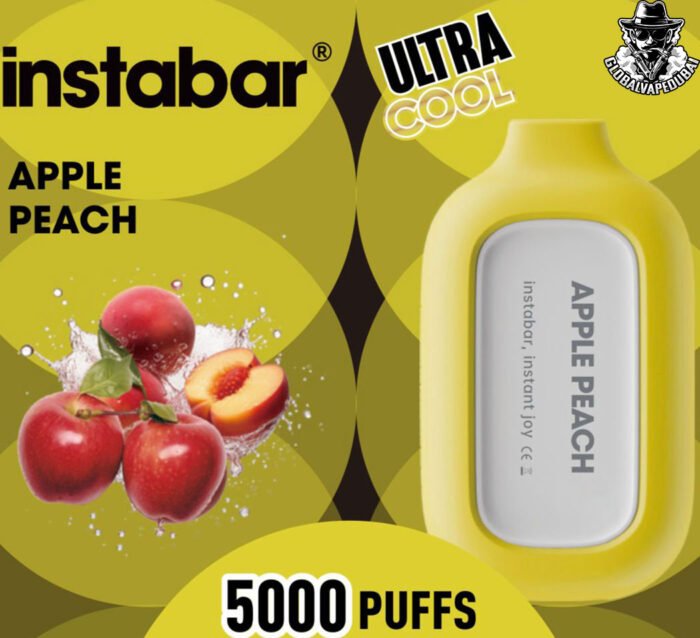 Apple-Peach Insta Bar 5000 Puffs Disposable - Image 3