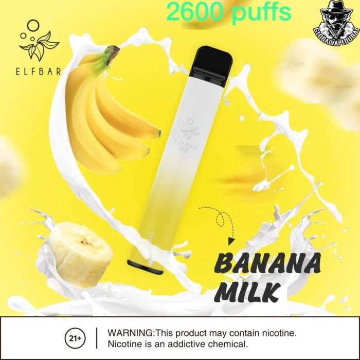 Banana-Milk Elf Bar Disposable 2600 Puffs Vape - Image 2