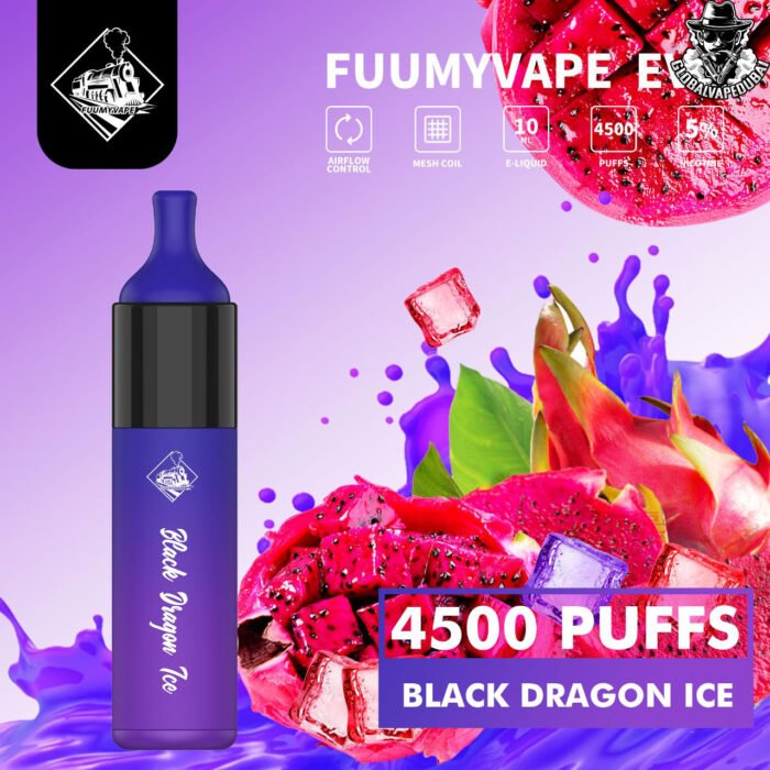 Black-Dragon-Ice Fuumy Vape Evo 4500 Puffs - Image 5