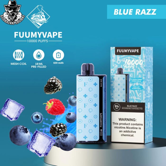 Blue-Razz Fummy Vape 10000 Puffs Disposable - Image 2