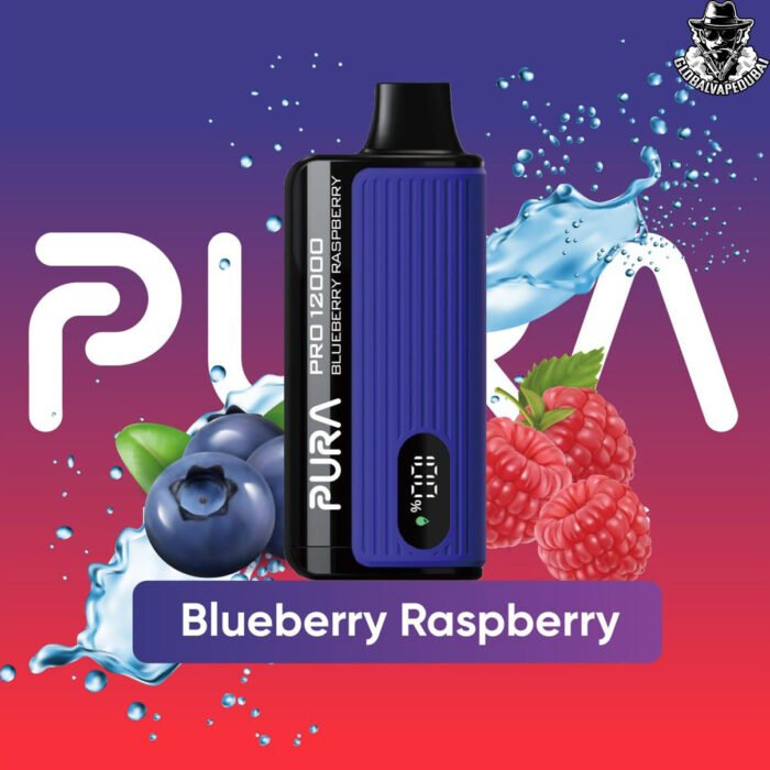 Blueberry-Raspberry Pura Pro 12000 Puffs Disposable Vape - Image 4