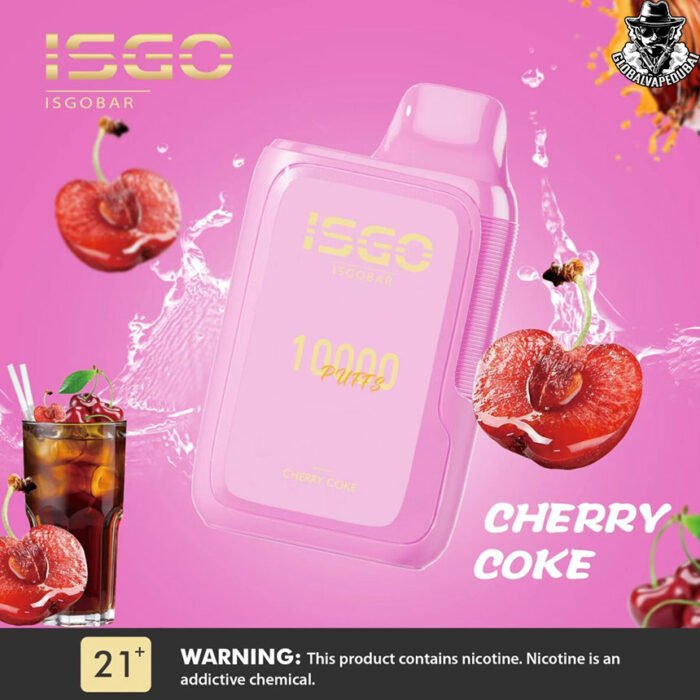 Cherry-Coke Isgo Bar 10000 Puffs Disposable - Image 3