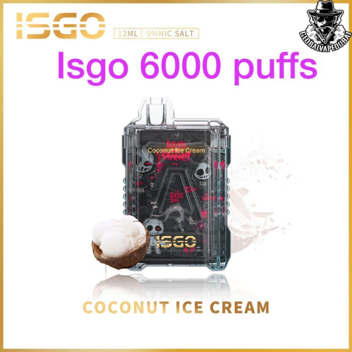 Cocunut-Ice-Cream ISGO 6000 Puffs Disposable - Image 2