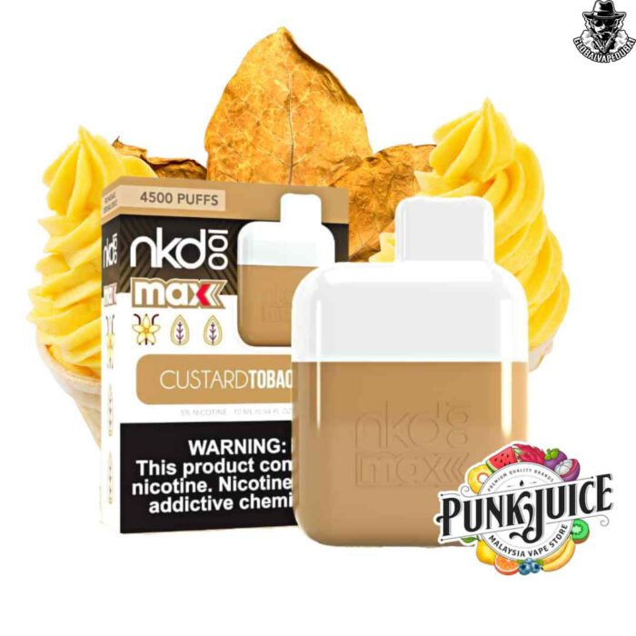 Custard-Tobbaco Naked 100 Max Disposable 4500 Puffs - Image 6