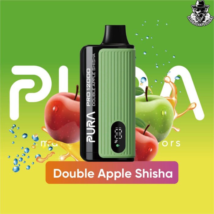 Double-Apple-Shisha Pura Pro 12000 Puffs Disposable Vape - Image 6