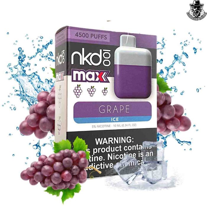 Grape-Ice Naked 100 Max Disposable 4500 Puffs - Image 7
