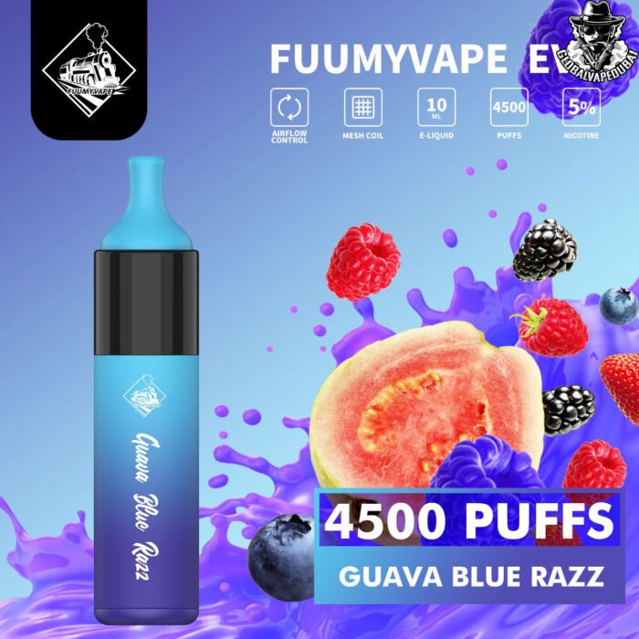 Guava-Blue-Razz Fuumy Vape Evo 4500 Puffs - Image 11
