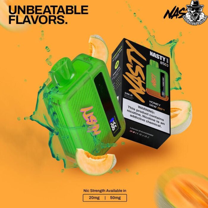 Honey-Dew Nasty Bar 8500 Puffs 20MG Disposable - Image 6