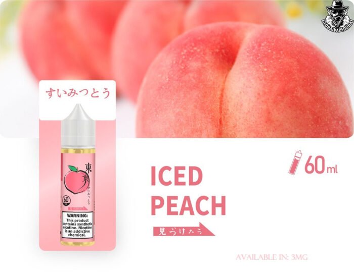 Iced-Peach TOKYO E-Liquid 60ML 3MG - Image 17