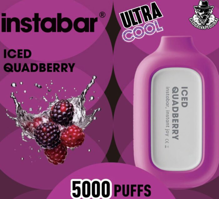 Iced-Quadberry Insta Bar 5000 Puffs Disposable - Image 6