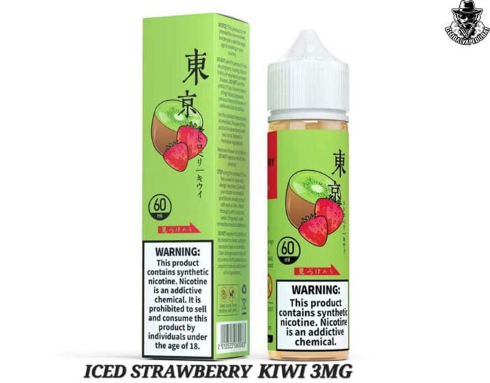 Iced-Strawberry-Kiwi TOKYO E-Liquid 60ML 3MG - Image 20
