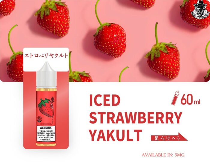 Iced-Strawberry-Yakult TOKYO E-Liquid 60ML 3MG - Image 23