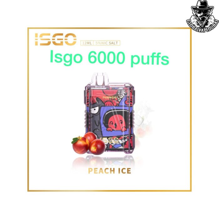 Peach-Ice ISGO 6000 Puffs Disposable - Image 8