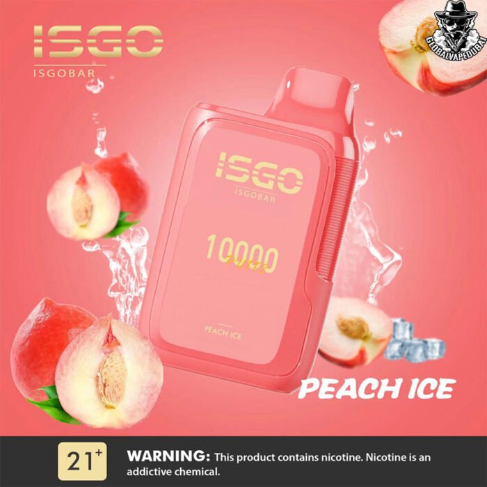 Peach-Ice Isgo Bar 10000 Puffs Disposable - Image 9