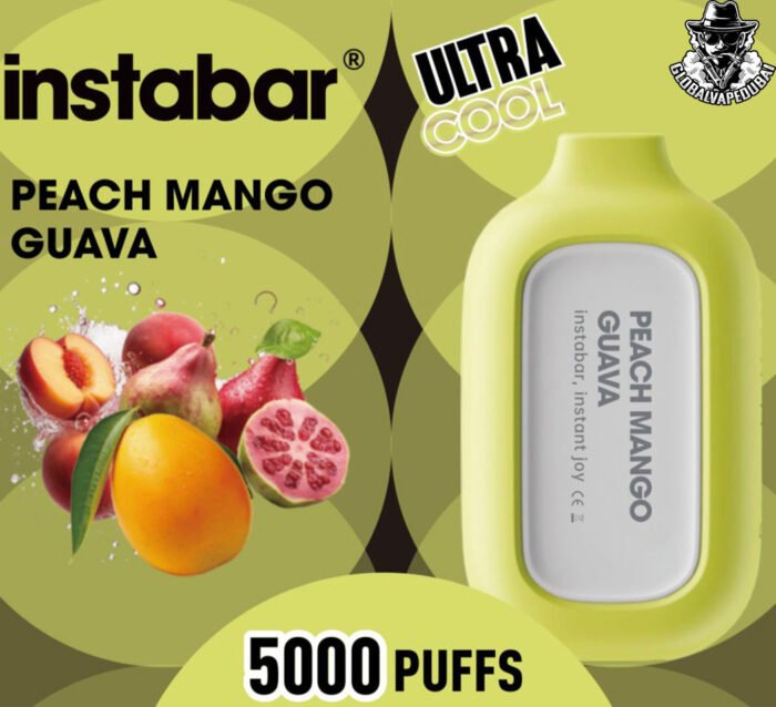 Peach-Mango-Guava Insta Bar 5000 Puffs Disposable - Image 8