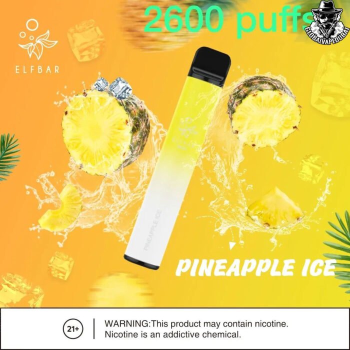 Pineapple-Ice Elf Bar Disposable 2600 Puffs Vape - Image 8