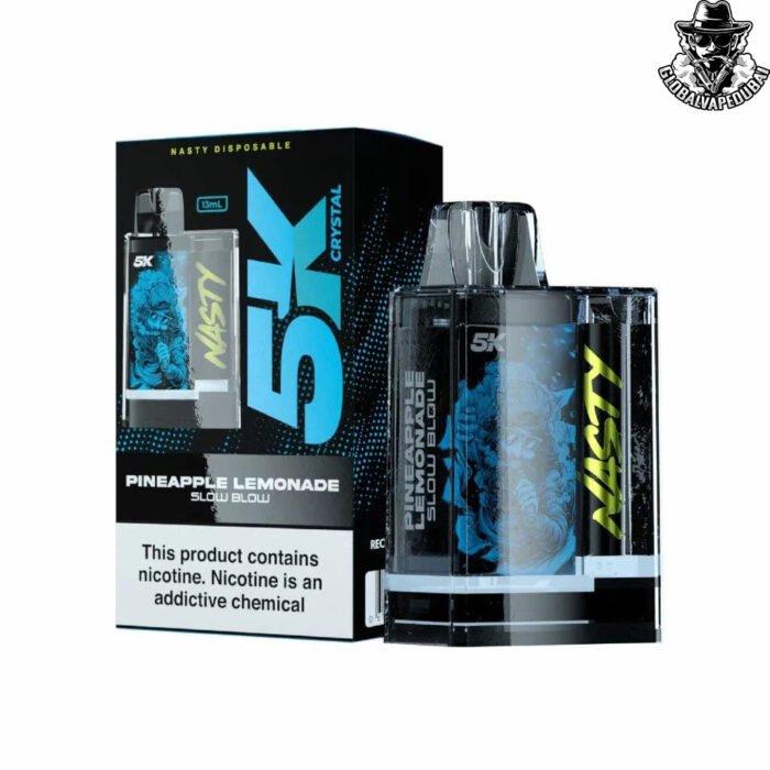 Pineapple-Lemonade-Slow-Blow Nasty 5K Crystal Disposable 5000 Puffs - Image 5