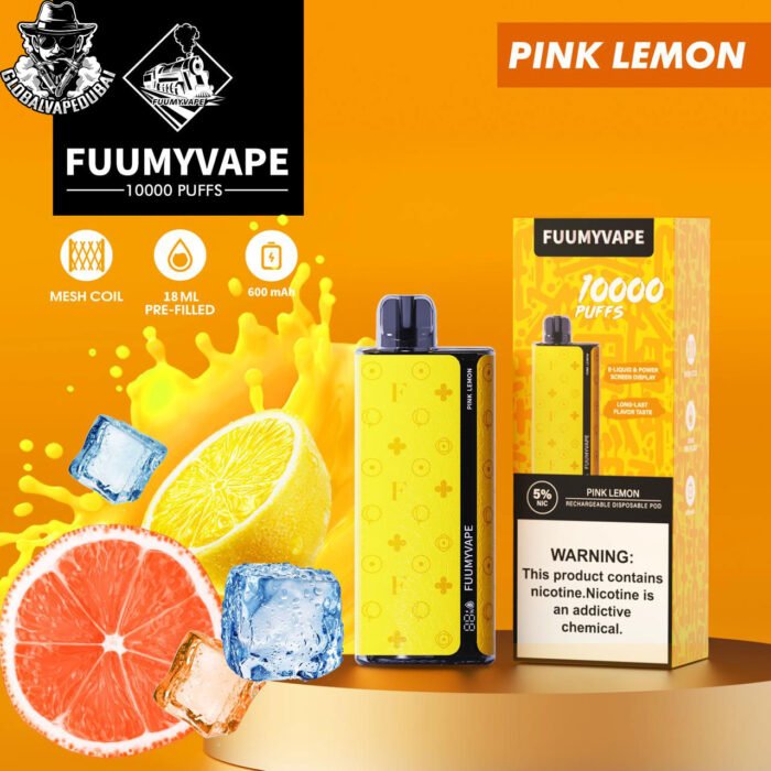 Pink-Lemon Fummy Vape 10000 Puffs Disposable - Image 6