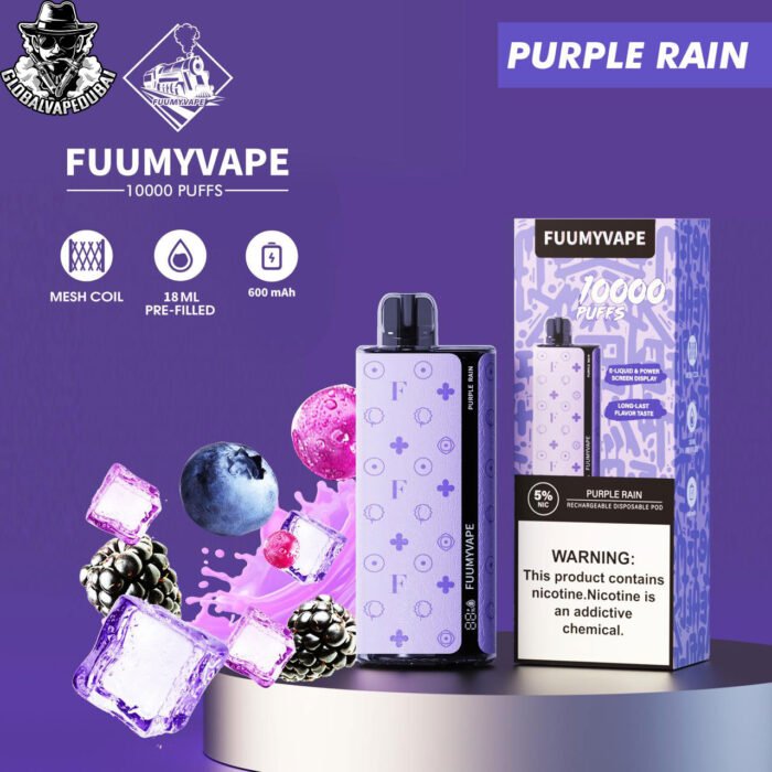 Purple-Rain Fummy Vape 10000 Puffs Disposable - Image 7