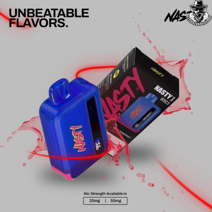 Red-Energy Nasty Bar 8500 Puffs 20MG Disposable - Image 10