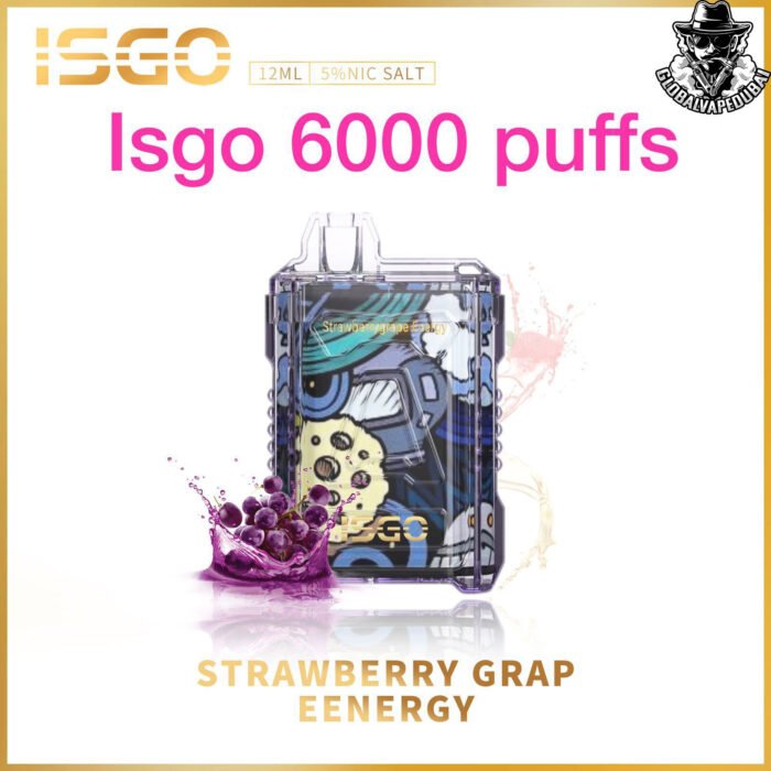 Strawberry-Grape-Energy ISGO 6000 Puffs Disposable - Image 11