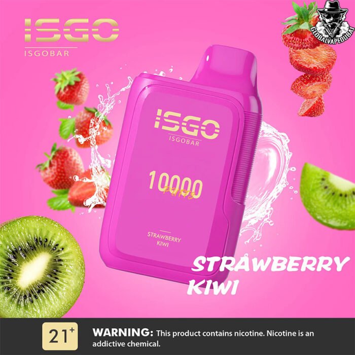 Strawberry-Kiwi Isgo Bar 10000 Puffs Disposable - Image 14