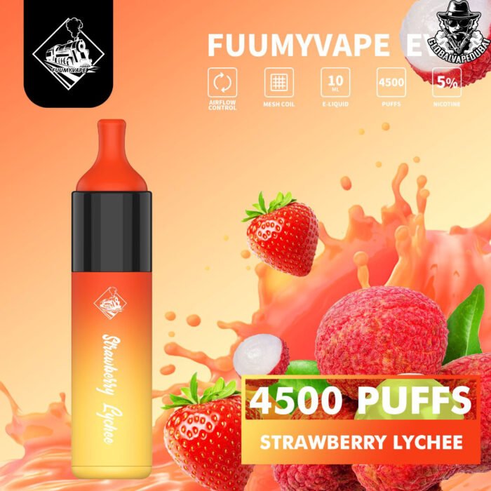 Strawberry-Lychee Fuumy Vape Evo 4500 Puffs - Image 20