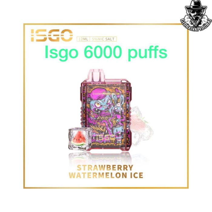 Strawberry-Watermelon-Ice ISGO 6000 Puffs Disposable - Image 13