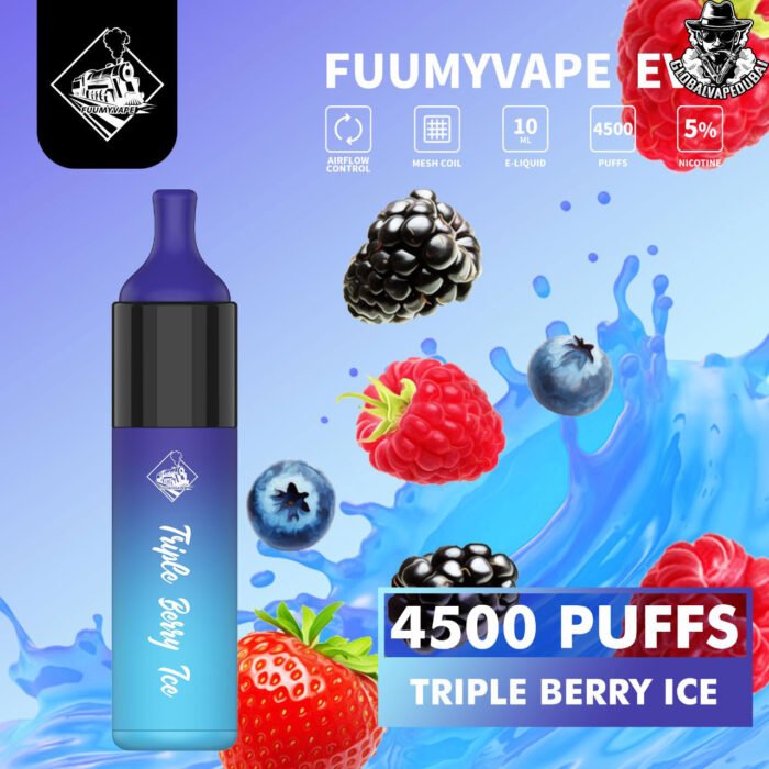 Triple-Berry-Ice Fuumy Vape Evo 4500 Puffs - Image 22