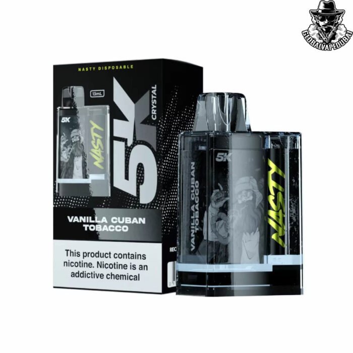 Vanilla-Cuban-Tobacco Nasty 5K Crystal Disposable 5000 Puffs - Image 8