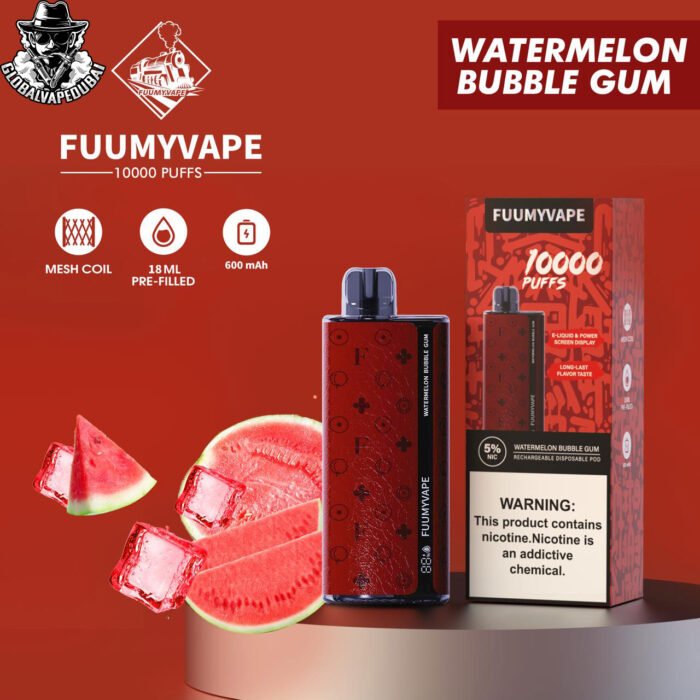Watermelon-Bubble-Gum Fummy Vape 10000 Puffs Disposable - Image 14