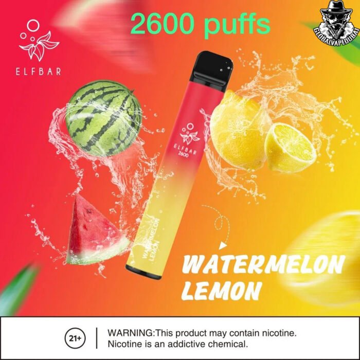 Watermelon-Lemon Elf Bar Disposable 2600 Puffs Vape - Image 11
