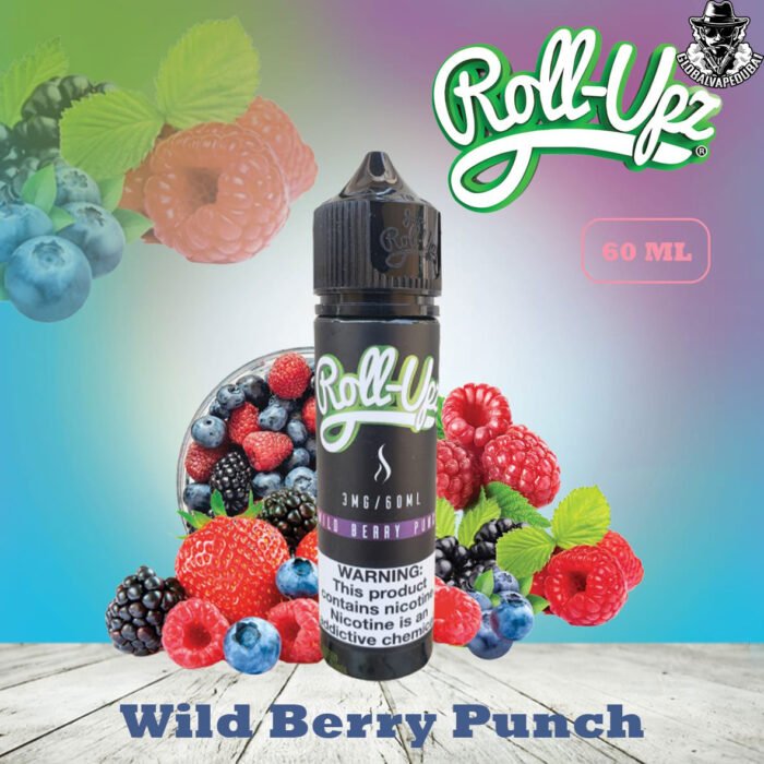 Wild-Berry-Punch Juice Roll Upz Flavor 60ML 3MG - Image 3