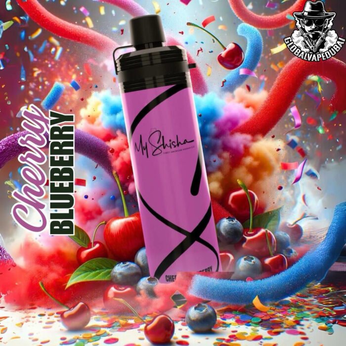 Cherry-Blueberry My Shisha DTL 10000 Pufffs Disposable - Image 7