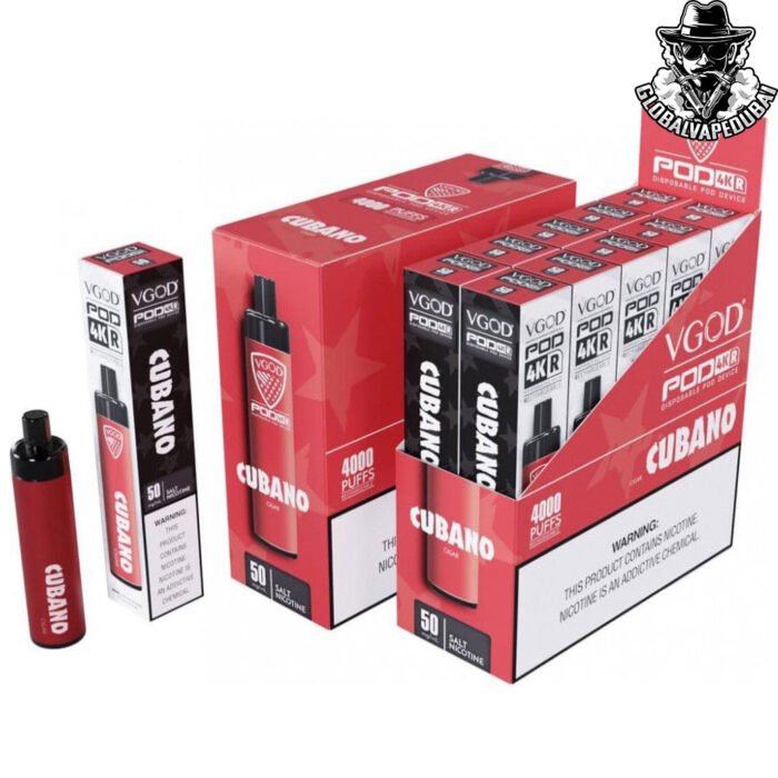 Cubano VGod Pod disposable 4000 Puffs - Image 5