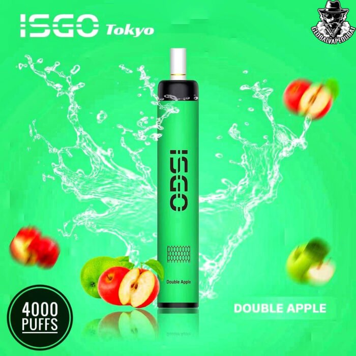 Double-Apple Isgo Tokyo 4000 Puffs Disposable - Image 3