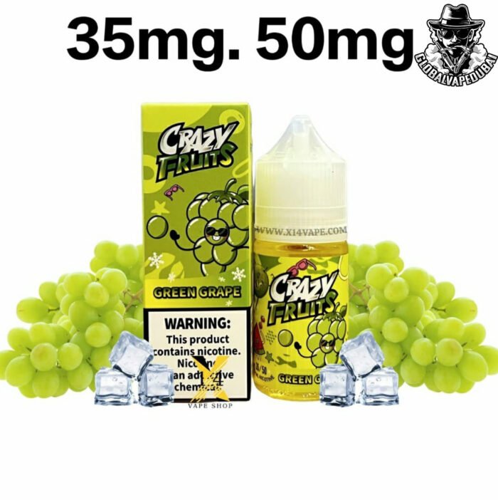 Green-Grape-Ice Crazy 30ML Saltnic 35MG 50MG - Image 5