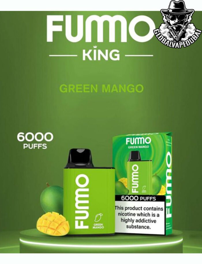 Green-Mango Fummo King Disposable 6000 Puffs Vape in Duabi Uae - Image 7