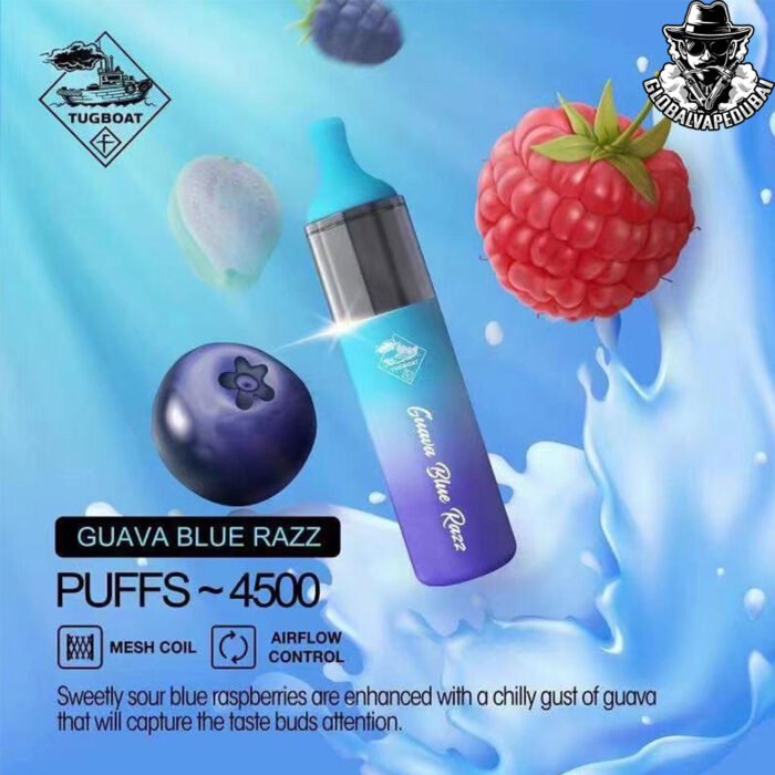 Guava-Blue-Razz Tugboat Evo 4500 puffs Disposable - Image 12