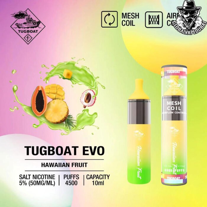 Hawaiian-Fruit Tugboat Evo 4500 puffs Disposable - Image 13