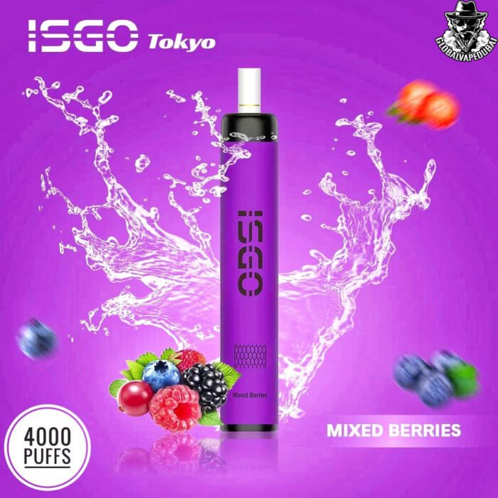 Mixed-Berries Isgo Tokyo 4000 Puffs Disposable - Image 8