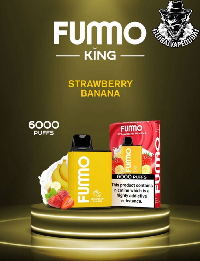 Strawberry-Banana Fummo King Disposable 6000 Puffs Vape in Duabi Uae - Image 12
