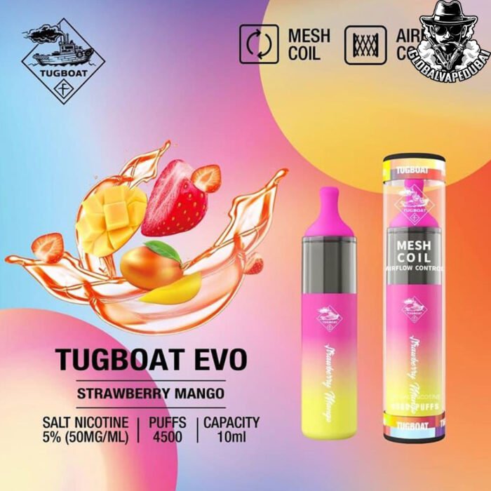 Strawberry-Mango Tugboat Evo 4500 puffs Disposable - Image 20