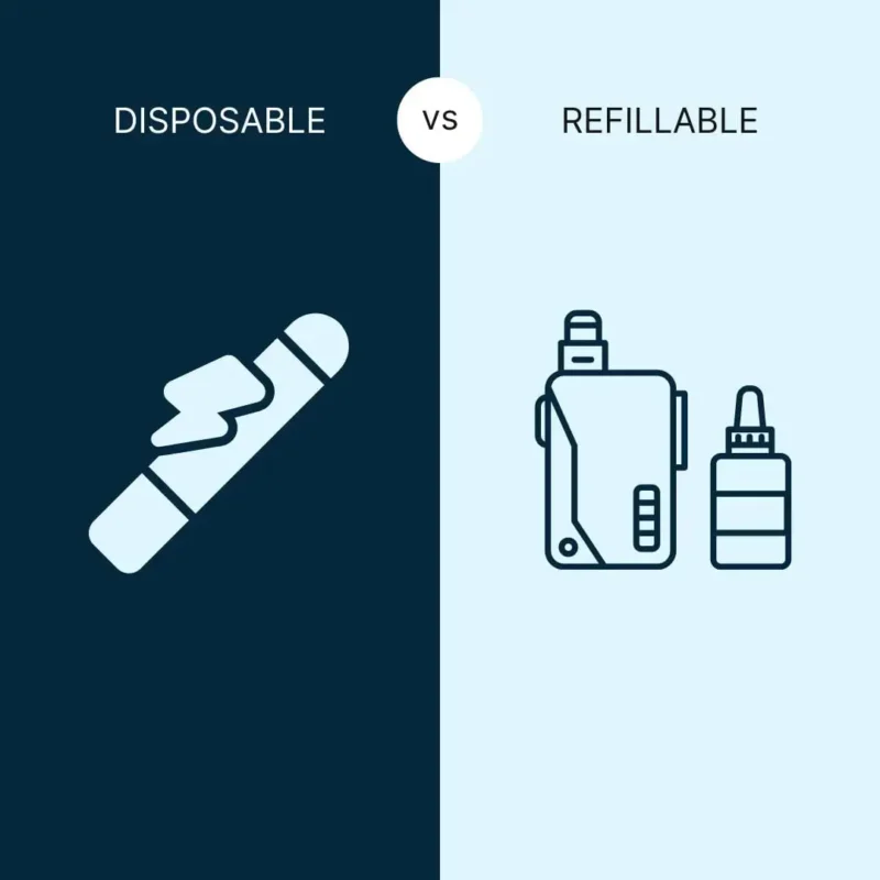 Disposable Vapes vs Refillable Vapes 2025